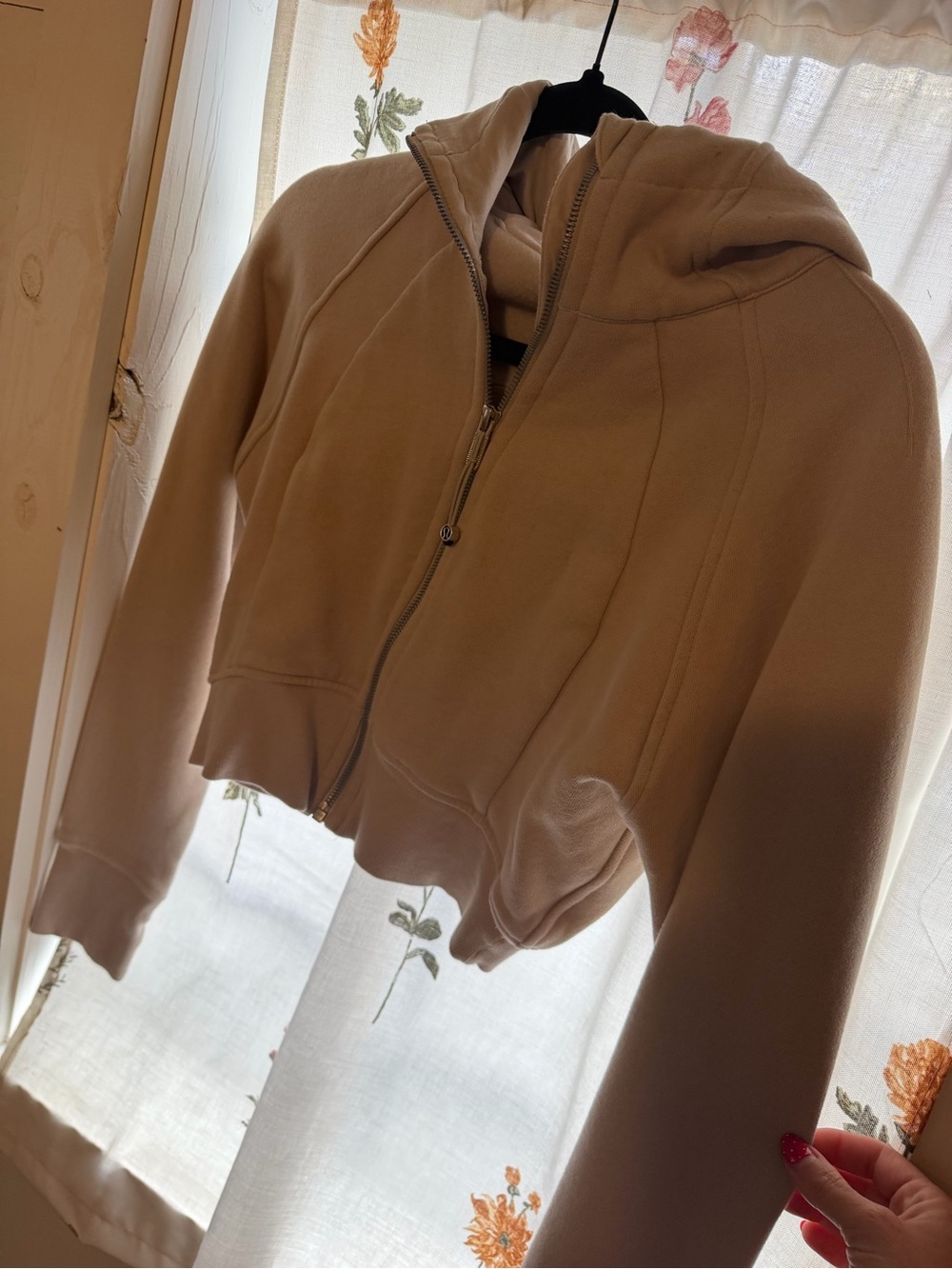 lululemon athletica Beige/Tan Full-Zip Hoodie